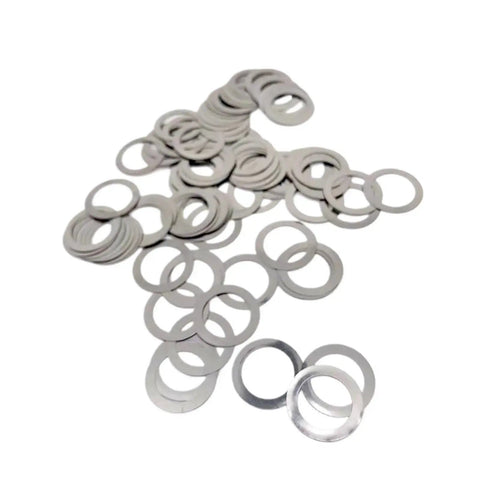 Ultra Thin 304 Stainless Steel Flat Washer Shim Kit M8x12 Built Tough Heavy Duty Durable Rustproof Load Distribution Washers for Precision Fittings Indoor Outdoor Use Corrosion Resistant Shim Washers, stacked flat washers