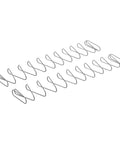 2 Pack Flat Stainless Steel Trapezoidal Compression Springs for Machinery Replacement Parts, High Strength, Space Saving Design, Industrial Grade, Easy Install and Maintenance, two springs