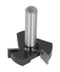 Heavy Duty Carbon Steel Surfacing Router Bit For Planing Wood, 1/2 Shank Diameter, precision tool for clean surfaces.