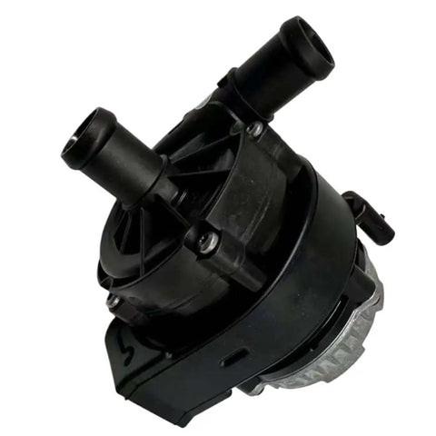 Upgrade Your Ride Tight With This Legit Electric Motor Water Pump For M-NV Ciimo Engine Cooling System Straight Up Direct Fit Replacement 1J21066EH01 1J210-66E-H01 showing black electric motor water pump with cooling ports.