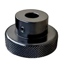 Aluminum Alloy Handwheel 50mm OD 8mm Bore Black Knurled Grip For Slide Displacement Platform Handle, CNC Precision Machined