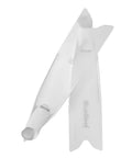 Freediving Fins With Full Foot Design For Secure, Comfortable Fit, Non Vented Blade Delivers Beefed Up Propulsion For Efficient Underwater Movement, Clear Finish For Snorkeling And Spearfishing, Size 39 To 40