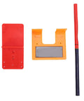 Door Jamb Hinge Jig Kit With Thickened Mounting Plates For Quick, No Hassle Hinge Install, Magnetic Limit Plate With Drill Locator Pencil