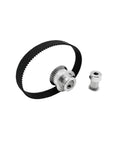 Heavy Duty Htd 5M Timing Pulley Kit With 10T And 20T Gears For Smooth Power Transmission And High Precision Belt Runs Great On Your CNC Project Or DIY Machine Setup, black belt set