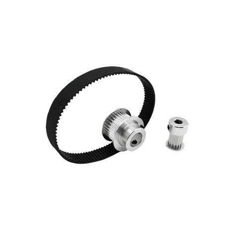 Heavy Duty Htd 5M Timing Pulley Kit With 10T And 20T Gears For Smooth Power Transmission And High Precision Belt Runs Great On Your CNC Project Or DIY Machine Setup, black belt set