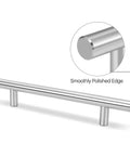 5 Pack Stainless Steel Kitchen Cabinet Handles T Bar Drawer Pulls 12 Inch Length With 7.5 Inch Center Spacing Satin Brushed Nickel Hardware