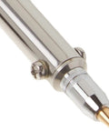 Close-up of Electric Desolder Pump For Solder Removal With 30 Watt Vacuum Quick Heat Up tip and nozzle.