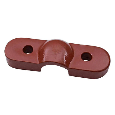 Radius Cap Replacement For Case International Harvester WR9 Tractor Direct Fit Easy Install OEM Spec Durable Aftermarket Part That Replaces A60763DB 60763DB And Meets Or Exceeds OEM Requirements. Brown metal radius cap with two bolt holes for WR9 tractor steering repair.