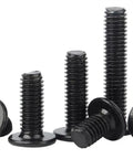 Rock Solid M2.5 X 6mm Cross Recess Wafer Head Machine Screws With A Slick Black Plated Finish in various lengths for tiny gadgets.