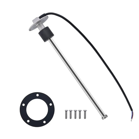 240-33 Ohm Marine Fuel Sending Unit For 12 Inch Gas Tank Gauge Sensor Boat Sender Replacement In SUS316 Stainless Steel SAE Five Hole Mount