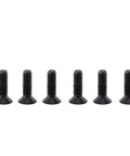 Heavy Duty M3 Hex Socket Screws And Nuts Kit In Alloy Steel, 250Pcs, Includes 150 Screws And 100 Nuts In 6 Lengths M3x6 8 10 12 16 20mm, Perfect For 3D Printing, Woodworking, Sheet Metal And Home Repairs, Flat Head. Six black alloy steel M3 flat head screws
