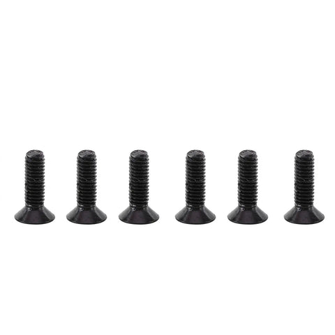 Heavy Duty M3 Hex Socket Screws And Nuts Kit In Alloy Steel, 250Pcs, Includes 150 Screws And 100 Nuts In 6 Lengths M3x6 8 10 12 16 20mm, Perfect For 3D Printing, Woodworking, Sheet Metal And Home Repairs, Flat Head. Six black alloy steel M3 flat head screws