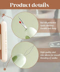 Pro Grade Two In One Needle Threader And Seam Ripper Tool For Sewing Upgraded 2024 Dual Head Seam Remover Integrated Threader And Seam Cutter Durable Green Design