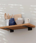 12 Inch Floating Shelf Brackets 6 Pack Heavy Duty Rustic Industrial Metal Hidden Mounting For Wall Shelves Super Sturdy Support Patented T Type Design With Clean Invisible Look