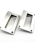 2 Pack 5x3.2 Inch Stainless Steel Hidden Recessed Flush Pull Handles for Doors, Drawers, Rust Resistant, High Hardness, Non Toxic Finish