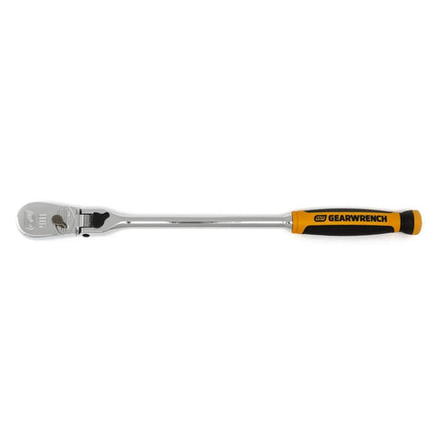 Workhorse Three Piece Inch Drive Ratchet Set With One Quarter Inch, Three Eighths Inch And One Half Inch Drives, 90 Tooth Dual Material Handle