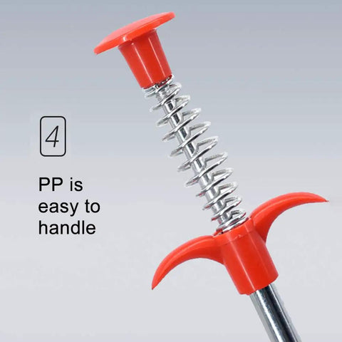 Extendable Flexible Grabber Claw Reacher Tool With 4 Claws For Narrow Spaces And Tight Corners, Bendable Hose Pickup For Litter, Drain Clog Removal, Reaching Assist For Home Sinks And Toilets, Size 0.57m