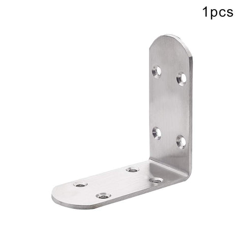 Slick Heavy Duty Stainless Steel L Shaped Pivot Hinges For Hidden Doors Smooth Swivel Right Angle Joint Connector Corrosion Resistant Silver Hardware 85mm Single Piece