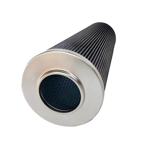 R928005873 Hydraulic Filter Element Replacement Single Unit 10 µm micro-glass fiber cartridge with Buna-N seal, front view.