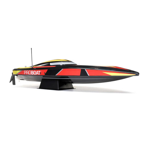 Sonicwake V2 36 Inch Self Righting Brushless RC Boat Deep-V Ready To Run RTR High Speed Water-Cooled 1900KV Marine ESC