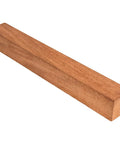 African mahogany wood turning blank, side view, 1-1/2 x 1-1/2 x 12 in, kiln-dried hardwood, 1 piece