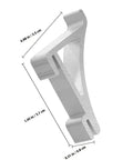 10 Pack Freezer Clamp Hooks Silver Aluminum Cooler Shelf Clips with polished surface and dimensions for safe fridge support
