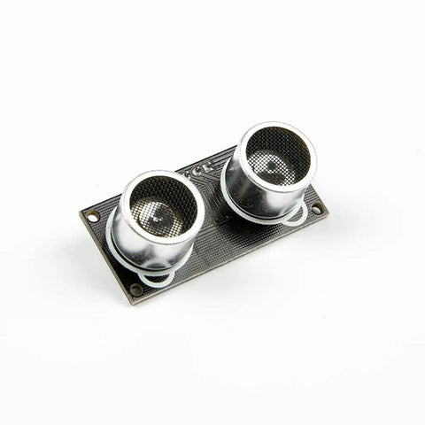 HC-SR04 Ultrasonic Sensor with RGB LED Indicator Module with dual sensors on a black circuit board
