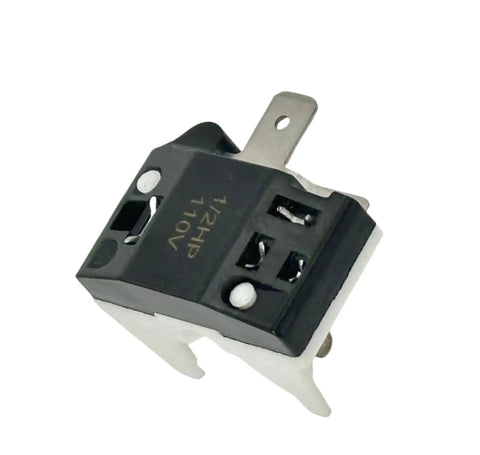 Close-up of 4.7 Ohm One Pin Refrigerator Starter Relay Kit With Overload Protector One Half HP For Danby Vissani Refrigerators Compatible With 4R7