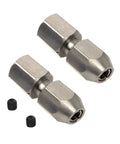 2 Pack CNC Stainless Steel RC Flex Collet Coupler Flexible Drive Shaft Locker for DIY RC Boat Submarine 5mm to 4mm Optional