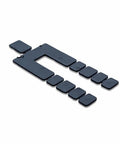 Heavy Duty Stack Shim Levelers For Windows And Doors 4 1/8 X 1 7/8 X 1/16 Inches Rock Solid Black Wedge Spacers 224 Pc Pack on white background.