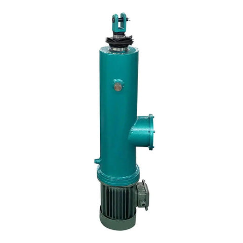 High Speed 48V And 12V Electric Linear Actuator Featuring Smooth Hydraulic Motor Design For Rock Solid Industrial Automation And Hella Precise Motion Control Systems, green durable actuator with integrated motor.