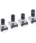 Four One Handy 360 Degree Rotary Encoder EC12 RE12 3 Pin 24 Position No Push Button Switch 12.5mm Half Handle units side view.