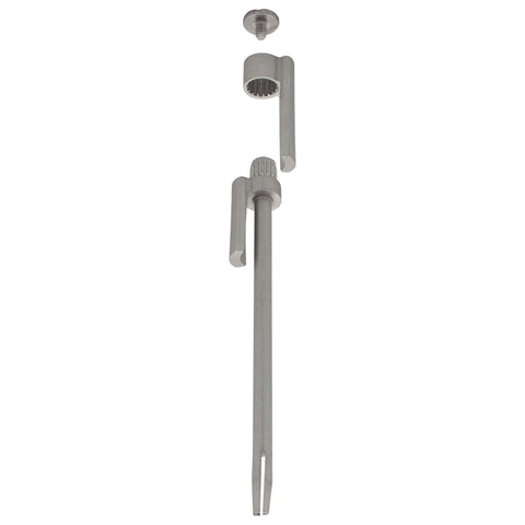Door Saver Hinge Pin Stop for Three Inch to Four and a Half Inch Residential Hinges Satin Nickel Finish by Nuk3y