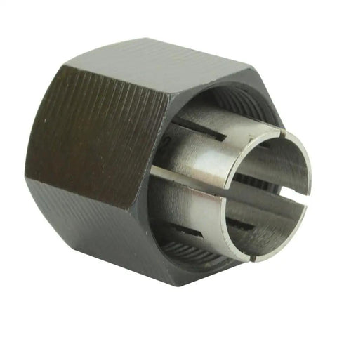 Beefed Up Half Inch Router Collet Replacement For DeWalt Routers, Steel M19x1 Threads, Reduces Bit Runout And Boosts Durability