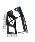 Built Tough Open Frame Network Rack Ideal For Home Labs Gamer Rigs And PC Workstations, 10.7x15cm matte black metal stand.