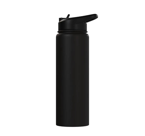 Storage Woes Take A Backseat No Cap With This Dual Wall Stainless Steel Insulated Water Bottle That Keeps Drinks Hot Or Cold Dishwasher Safe BPA Free Leak Proof Flip Lid With Straw Black
