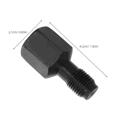 Heavy Duty Thread Repair Insert Kit For Car Engines, 2 Piece Steel Rethreading Tool Set, close-up view of steel insert with dimensions