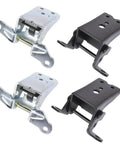 Bad Boy Set Of Four Heavy Duty Front Door Hinges Upper And Lower For Classic Ford Pickup Rigs, metallic hinges set.