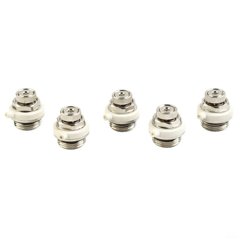 Pack of 5 Automatic Half Inch Air Vent Radiator Valve With Auto Cut Off And Self Bleed For Heating Systems, metal construction