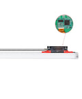 Digital Readout and 520mm Linear Scale with 0.005 mm Accuracy for Milling Lathe Machines, Optical Length Precision, Aluminum Body