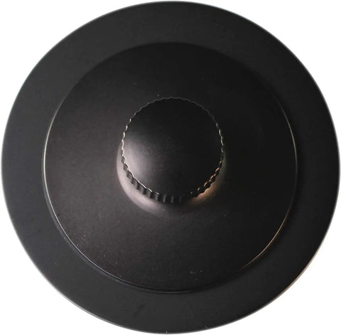 Rock Solid Twist Close Bathtub Drain Trim With One Hole Overflow Faceplate And Universal Connector In Quality Oil Rubbed Bronze Finish Built Tough Fifty Pack top view of twist close trim with knob.