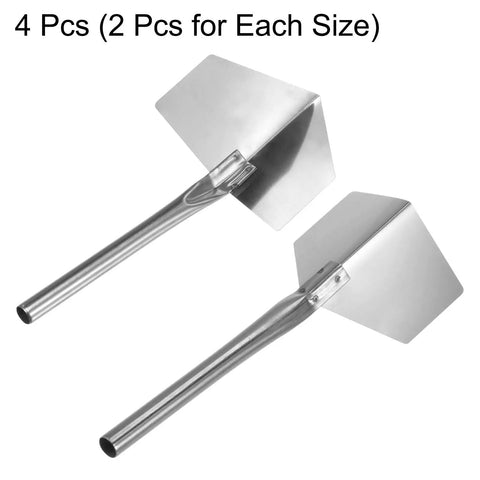 Inside And Outside Corner Trowels Set, Stainless Steel Drywall Corner Shaping Tool, 5.9 Inch Overall Length, 2 Pack