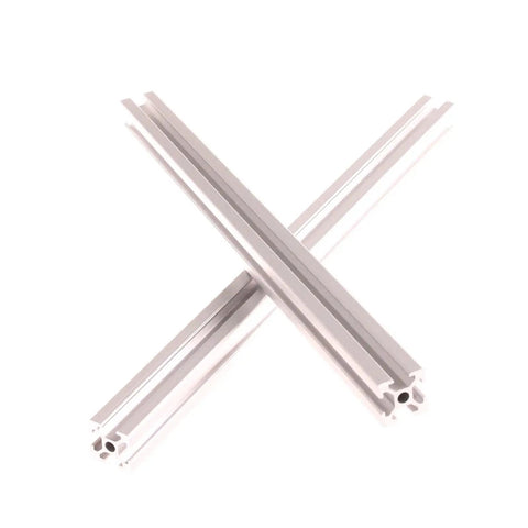 Grab These 2pcs Heavy Duty Aluminum Profile Extrusions For Your Next Build! Two 1000mm aluminum T slot rails laid in an X pattern.