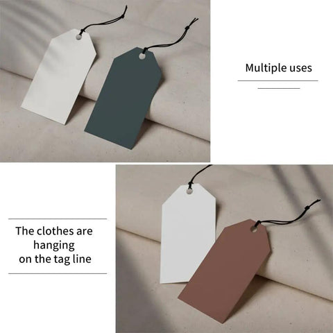 Two paper tags with Black Nylon Satin Cord 1.5mm Roll For Jewelry Making Beading Bracelets Necklaces Macrame Kumihimo Rattail