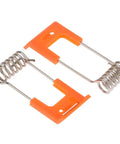 Lawsen Spring Clips Recessed Lighting 20PCS Steel Spring Clamps for LED Downlight Panel Light with rubber sleeves in bright orange.
