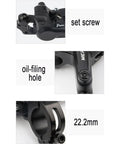 Heavy Duty Hydraulic Disc Brake Set With 160mm Rotor And Aluminum Mountain Bike Calipers featuring set screw and oil-filling hole.