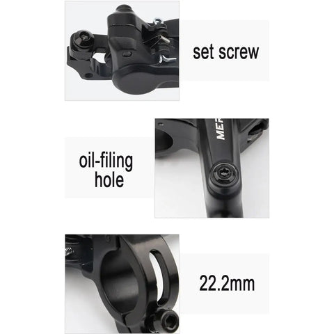 Set screw and oil-filing hole on Solid As A Rock Hydraulic Disc Brake Kit Front Mount 800mm Line for MTB.