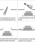 WKNHHL Recessed Lighting Housing Trim Kits White Downlight LED installation instructions for embedded ceiling light.