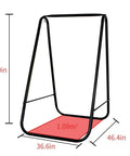 Heavy Duty Hammock Chair Stand With Large Hanging Indoor Swing 500 Lbs Capacity Steel Triangular Support Frame dimensions