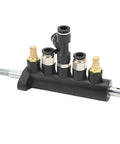 Five Way Aluminum Tire Changer Foot Pedal Valve Replacement for 36mm Hole Distance automotive repair tool close-up view